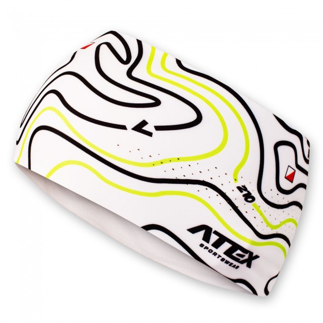 Running headband ORIENTEERING white