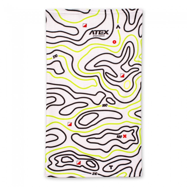 Universal scarf ORIENTEERING MAXO white