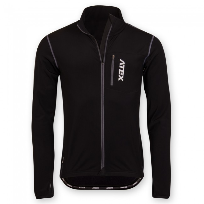 Men's jersey ALPEN with pocket, black