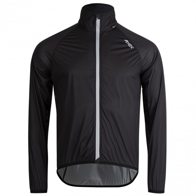 Ultralight hooded rain jacket MEDARD, black