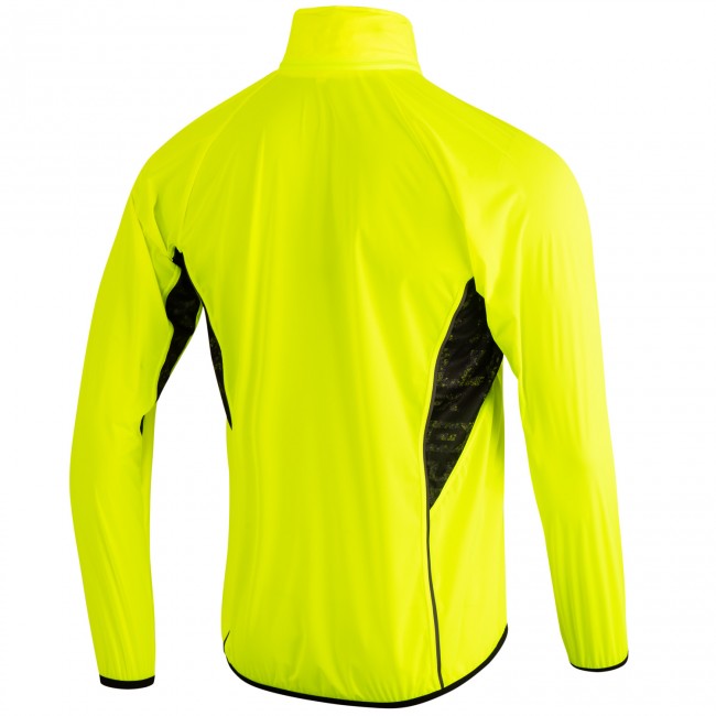 Ultralight hooded rain jacket MEDARD, neon yellow