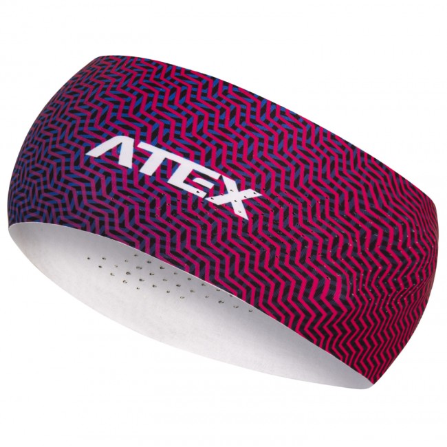 Sports headband ZIGZAG pink