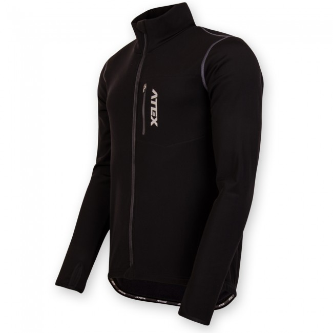Men's jersey ALPEN with pocket, black