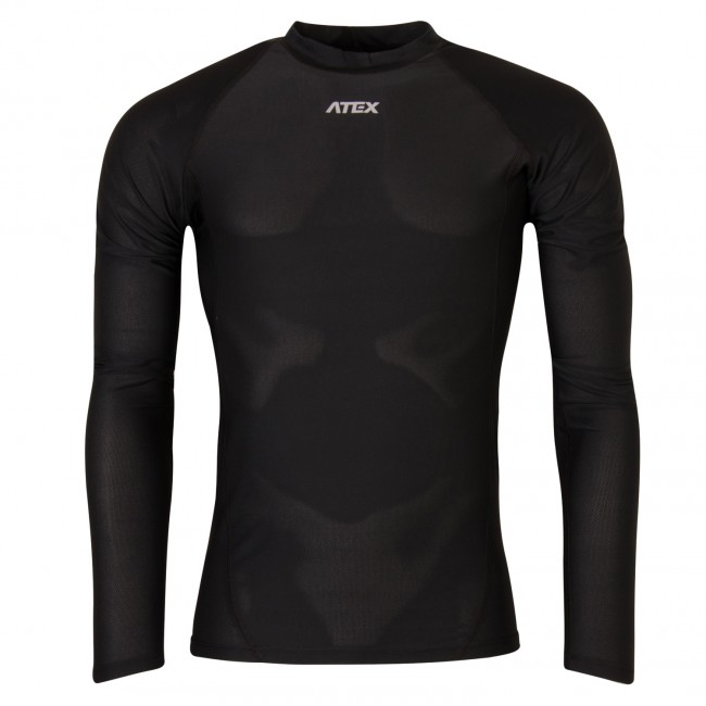 Sports jersey KOBI with long sleeves, black