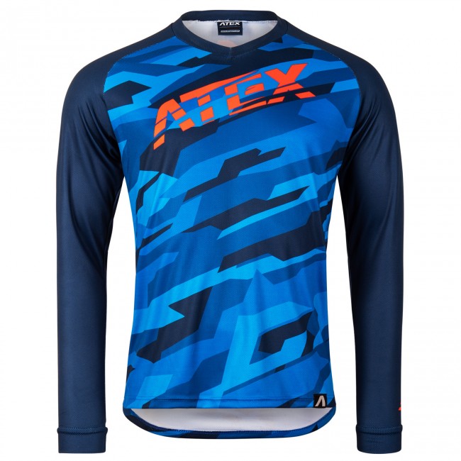 Cycling jersey TRAIL blue