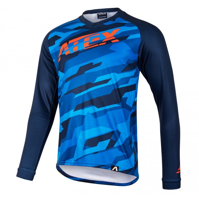 Cycling jersey TRAIL blue
