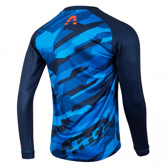 Cycling jersey TRAIL blue
