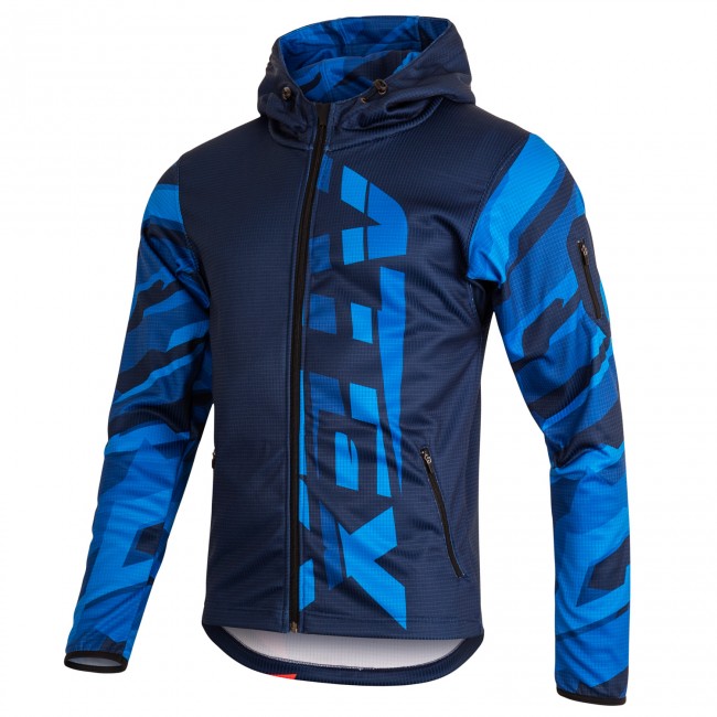 Sports hoodie TRAIL blue