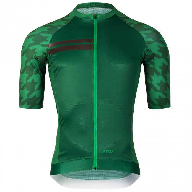 Cycling jersey GRVL, short sleeves, green