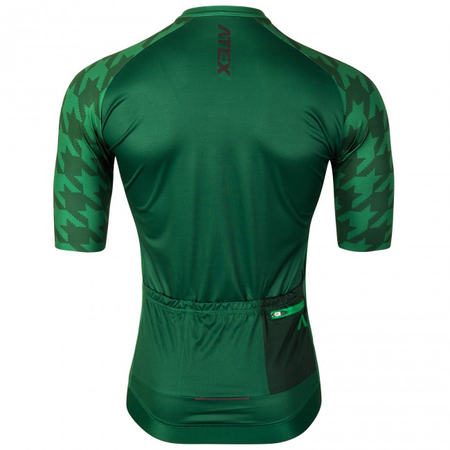 Cycling jersey GRVL, short sleeves, green