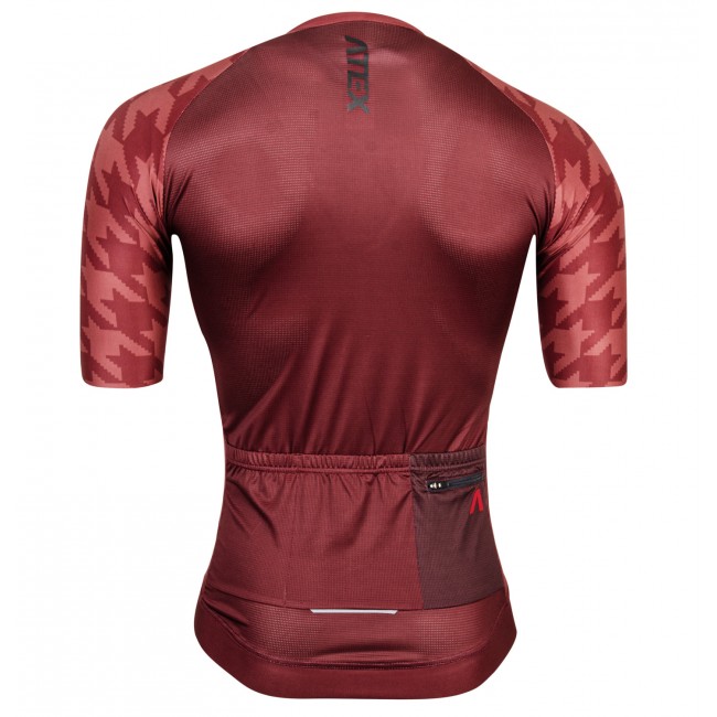 Cycling jersey GRVL, short sleeves, red