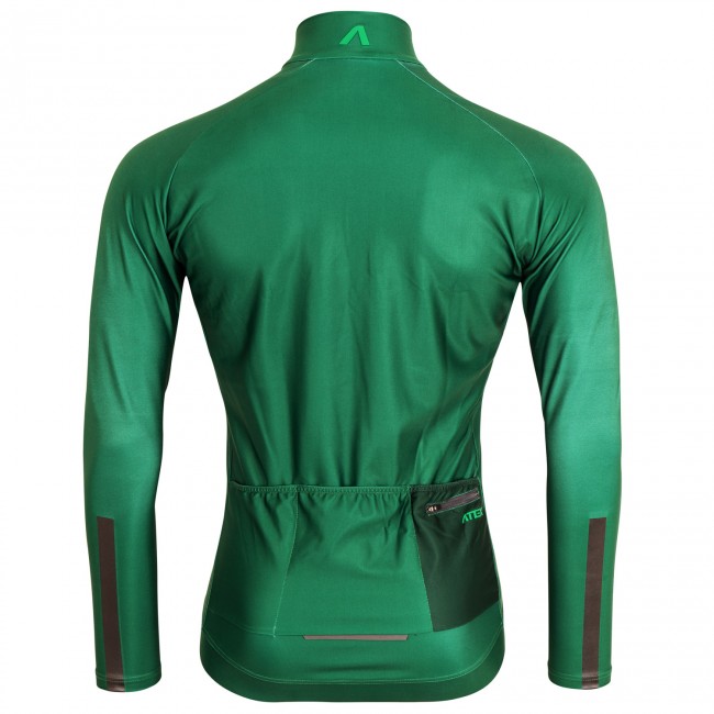 Cycling jersey GRVL, long sleeves, green