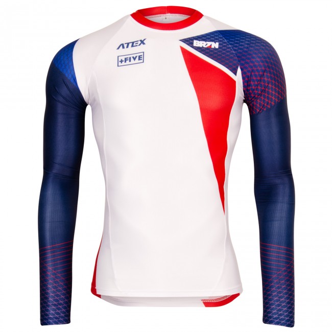 Close-fitting jersey BRZN with long sleeves