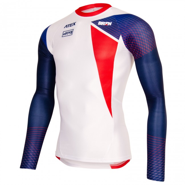 Close-fitting jersey BRZN with long sleeves