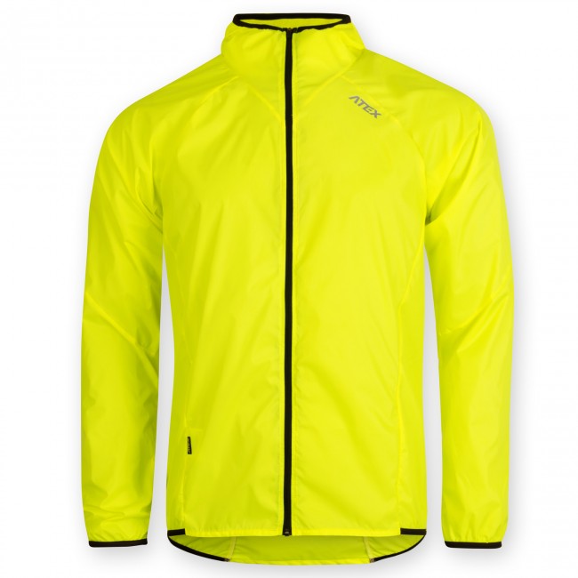 Ultralight raincoat SAM with hood, yellow 