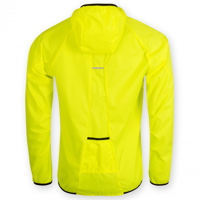 Ultralight raincoat SAM with hood, yellow 