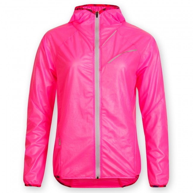 Women's ultralight raincoat MEI with hood, pink 