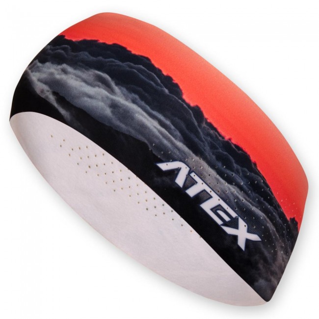 Running headband RED SKY