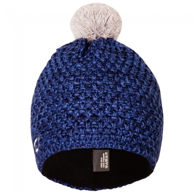Knitted hat KNIT blue melange