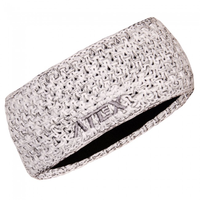 Knitted headband KNIT grey melange