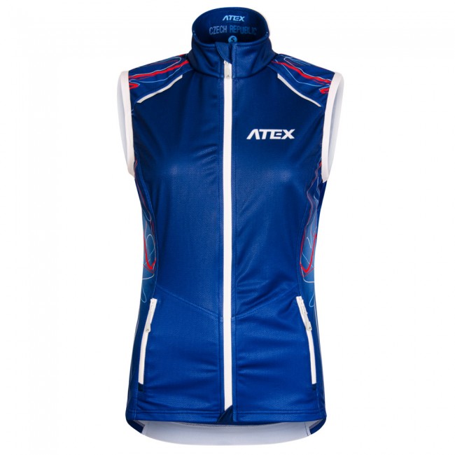 Women's running vest BIATEX BLUE