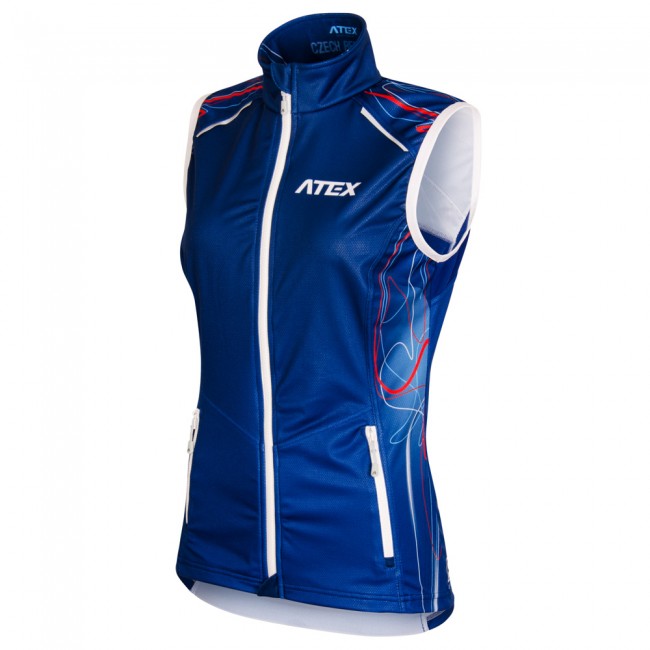 Women's running vest BIATEX BLUE