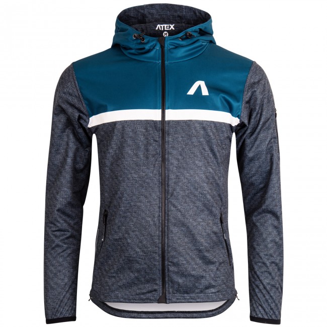 Lightweight jacket BERG with hood blue