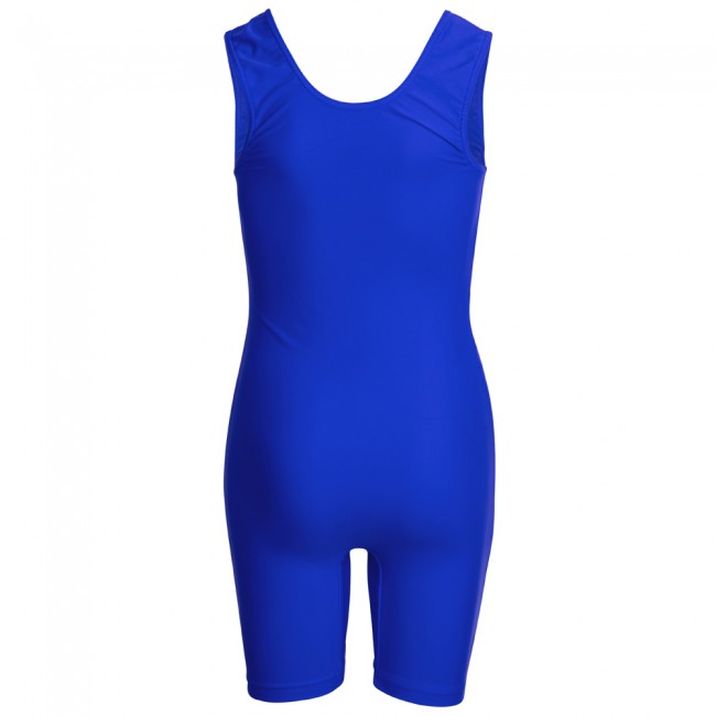 Men's wrestling jersey WES blue, kids