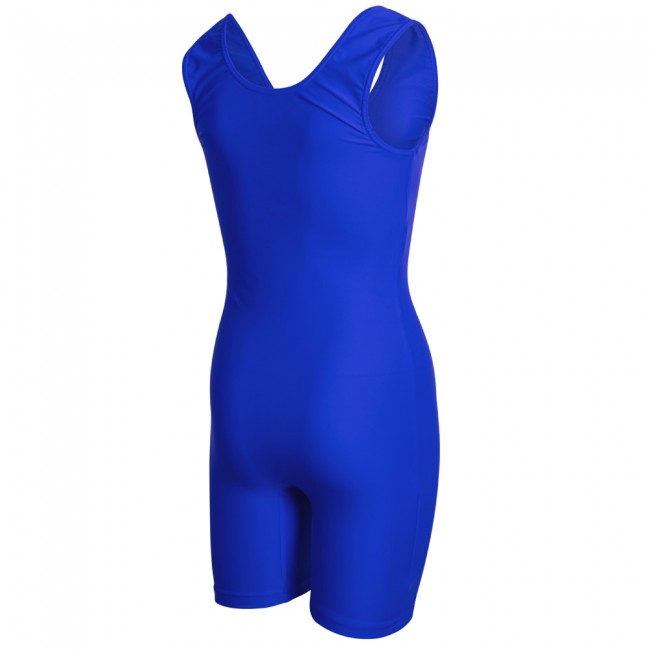Men's wrestling jersey WES blue, kids