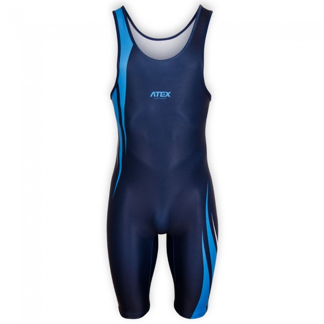 Men's wrestling jersey DAX blue