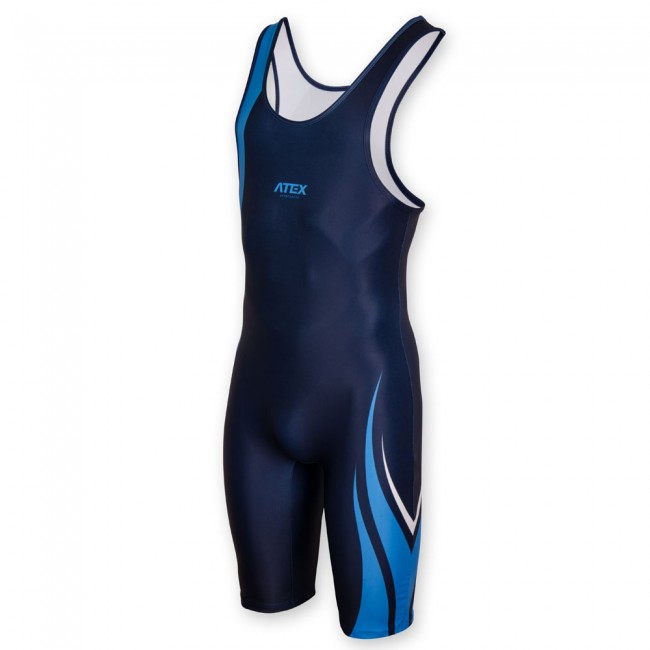 Men's wrestling jersey DAX blue