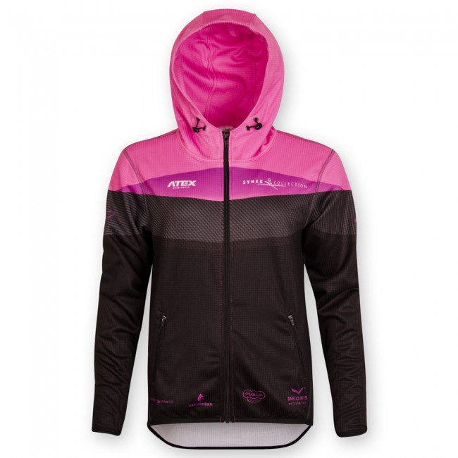 Sports sweatshirt SYNEK PINK with hood