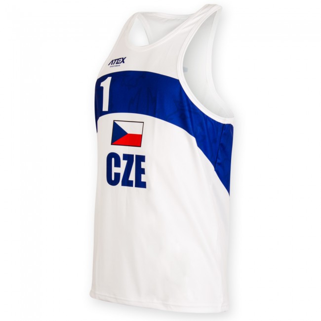 Beach volleyball jersey PŘEMEK, white