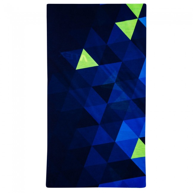 Universal thin scarf GRID Blue