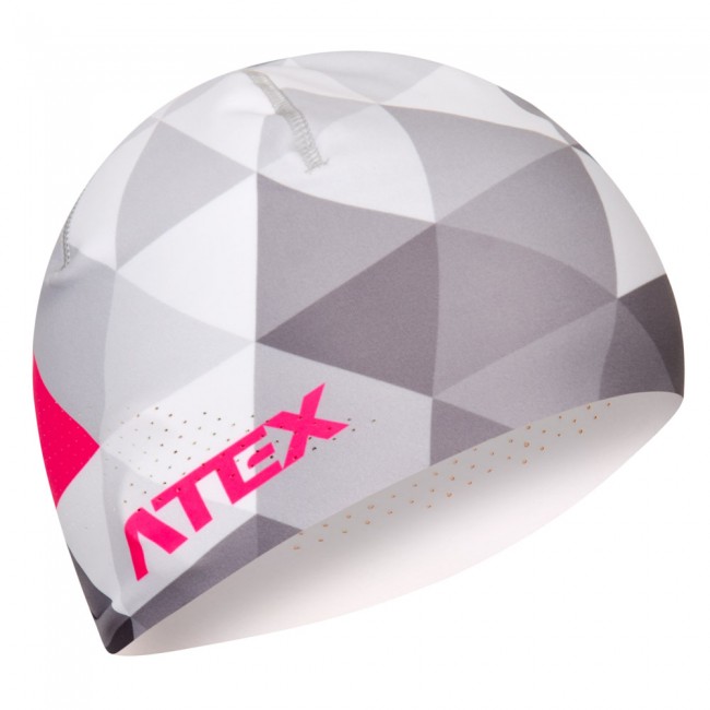 Single-layer hat GRID grey-pink