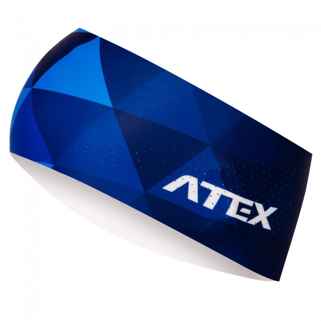 Running headband GRID blue