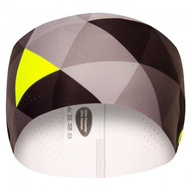 Running headband GRID grey-fluo