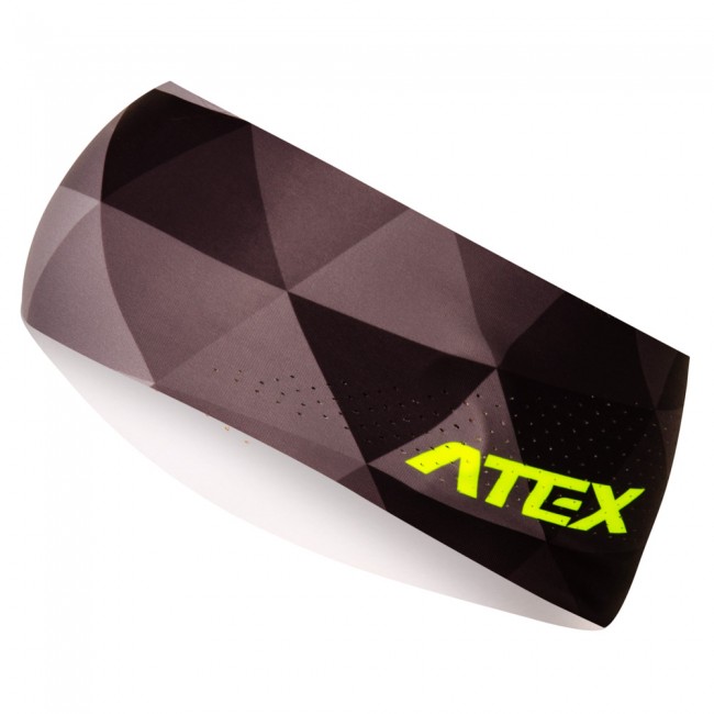 Running headband GRID grey-fluo