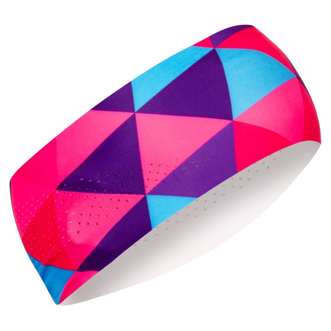 Running headband GRID pink
