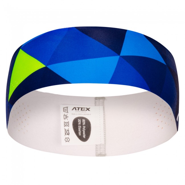 Athletic headband GRID Blue