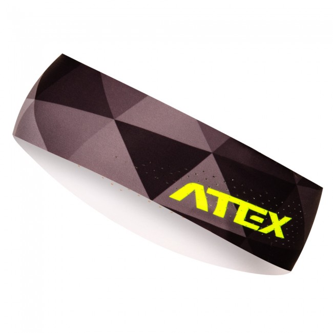 Athletic headband GRID grey-fluo