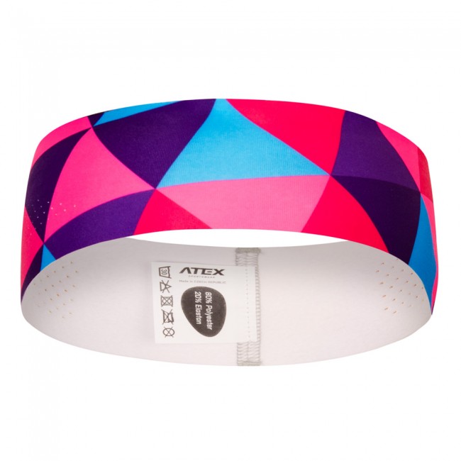 Athletic headband GRID Pink