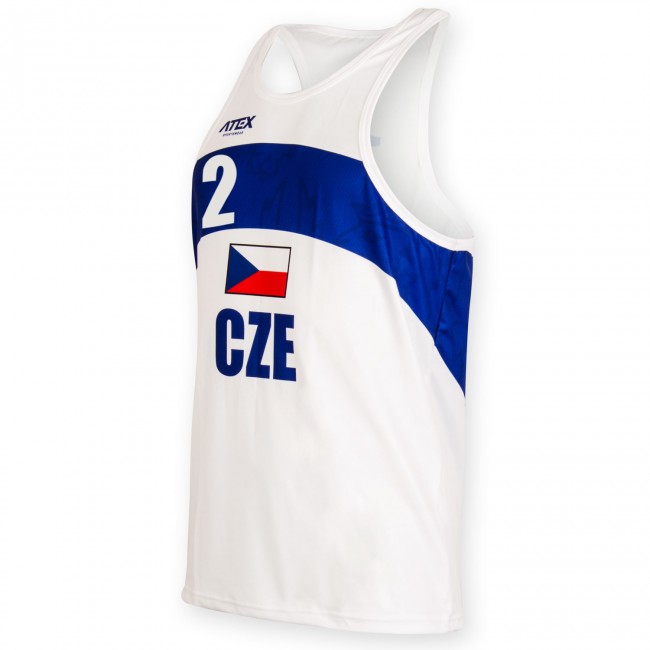 Beach volleyball jersey PŘEMEK, white#2