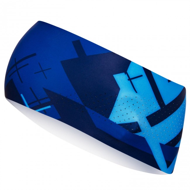 Running headband CROSS Blue