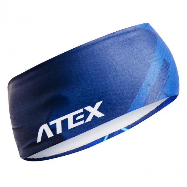 Two-layer headband CROSS Blue
