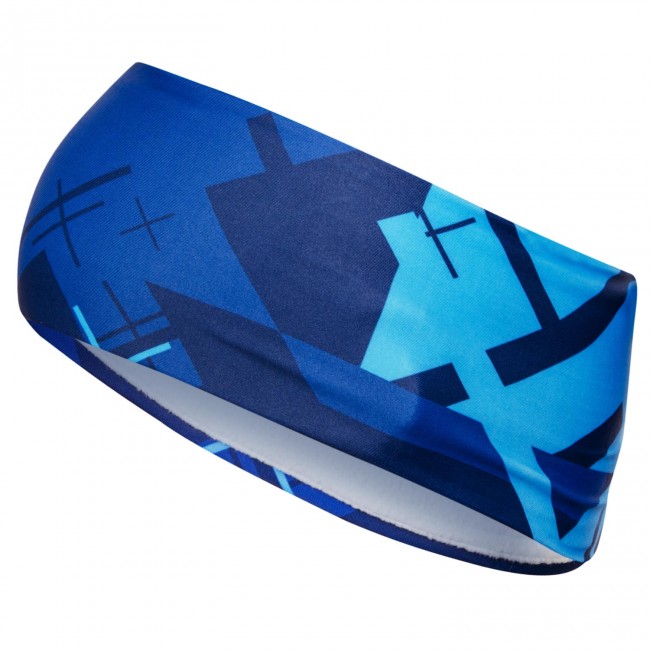 Two-layer headband CROSS Blue