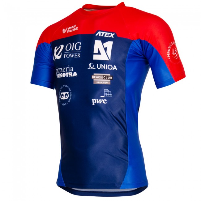 Close-fitting jersey PERUNDAVE with short sleeves