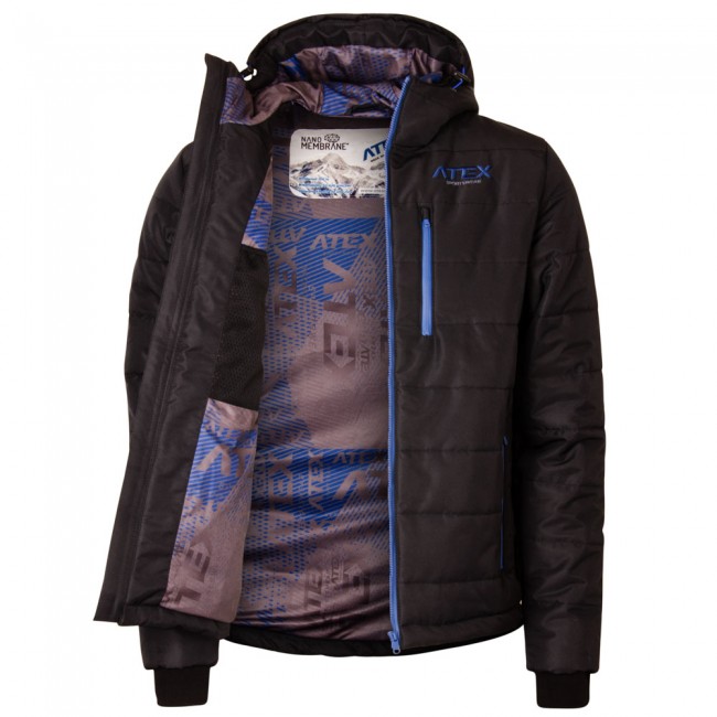 Winter jacket POLARIS, blue zip
