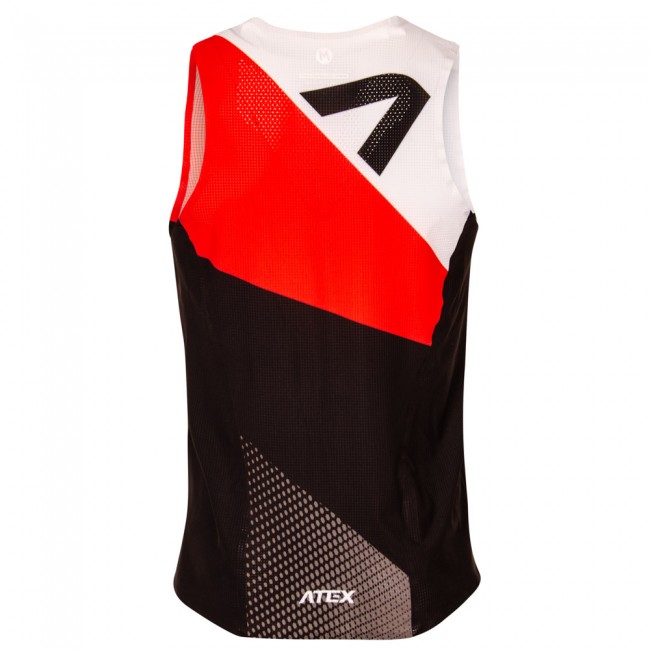 Sports jersey REVOLT RED, seamlessly heat bonded