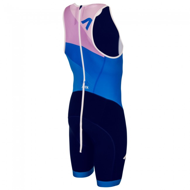 Men's triathlon suit REVOLT blue-purple